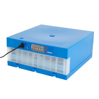48 Egg Incubators for Hatching Eggs, Automatic Temperature Control Egg Incubator, AC110V/DC12V Digital Display Incubator with Auto Turning & Humidity Control for Duck Eggs Goose Eggs