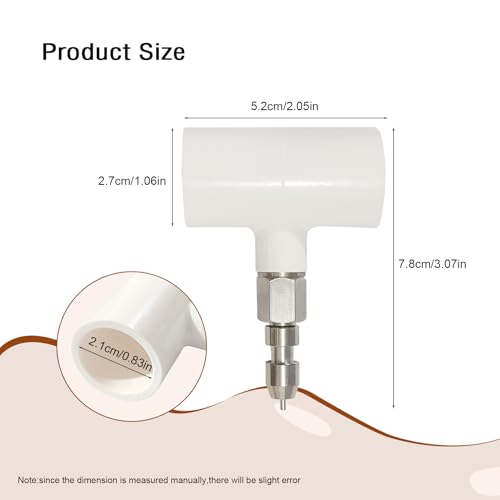 Stainless Steel Rabbit Water Nipples Metal Automatic Watering System Kit with PVC Tee for Guinea Pig, Hamster, Ferrets Other Rodent Small Animals(6Pcs)