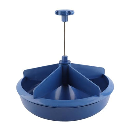 Feeder, 5 Slots Plastic High Capacity Feeding Bowl, Trough with Removable Inner Components for Pigs and Livestock