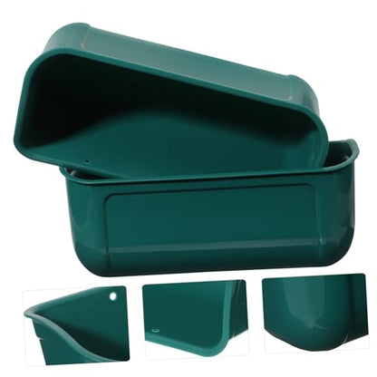 Galvanized Chicken Feeder Large Capacity Poultry Feeder Auto Feed Trough for Birds Feed Trough Bucket