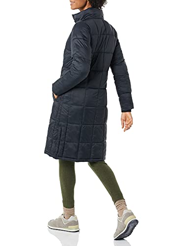Amazon Essentials Women's Lightweight Quilted Long Puffer Winter Coat - color: Black, size: Small