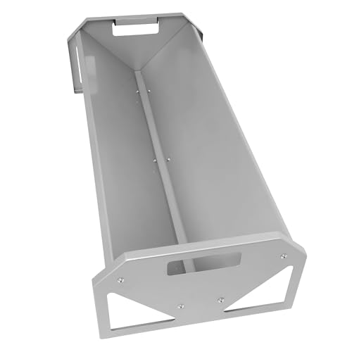 ECOTRIC Livestock Feeder, 45" Length for 10Sheeps Once, 22 Gallon Feeder | Trough for Horse, Goat, Sheep, Cattle, Cow, Alpaca Steel Powder Coated Silvery - color: Silvery