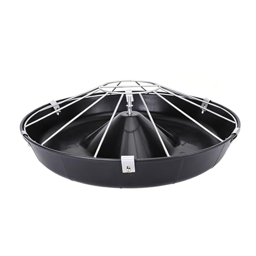 8 12 14 16 Holes Piglet Feeder Trough with Screws, Plastic Round Livestock Water Trough, Anti-Waste Pasture Feeding Equipment for Poultry(Single Rack,52cm/20.5"(8 Slots)) - color: Single Rack, size: 52cm/20.5"(8 Slots)