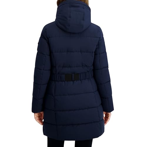 Nautica Women's Maxi Puffer - color: Navy Seas, size: X-Large