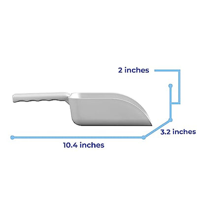 Vikan Remco 63005 Color-Coded Plastic Hand Scoop - BPA-Free Food-Safe Kitchen Utensils, Restaurant and Food Service Supplies, 16 oz, White - size: 16 oz