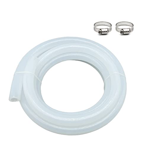 3/8" ID Silicone Tubing, Food Grade 3/8" ID x 5/8" OD 10 Feet Length Pure Silicone Hoses High Temp for Home Brewing Winemaking - size: 3/8" ID x 5/8" OD-10FT