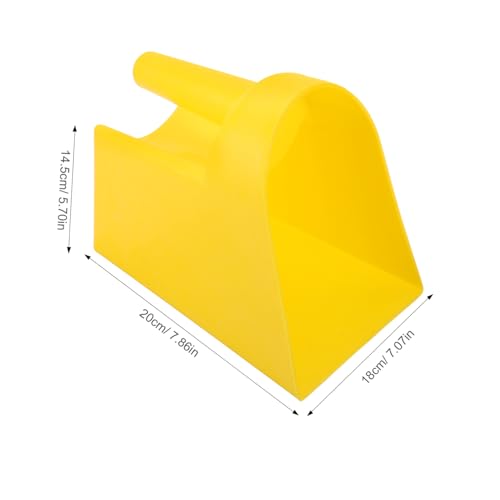 Abaodam Heavy Duty Feed Scoop Shovel for Livestock Large Plastic Shovel for Poultry and Animal Feeding Sturdy and Thickened Handheld Farm Tool