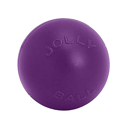 Jolly Pets Push-n-Play Ball Dog Toy, 4.5 Inches/Small, Blue (345 BL) - color: Blue, size: 4.5 Inches/Small