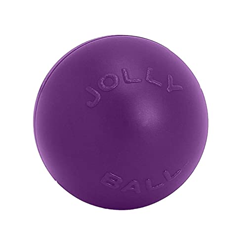 Jolly Pets Push-n-Play Ball Dog Toy, 14 Inches/Extra-Large, Red All Breed Sizes - color: Red, size: 14 Inches/ Extra-Large