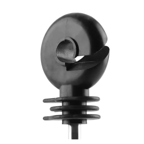 Electric Fencing Ring Insulators 100Pcs Electric Fence Insulators Plastic Ring Long Distance Screw in Insulator for Wooden Post
