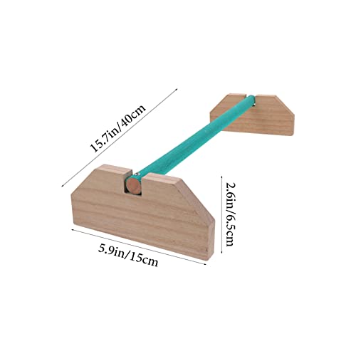 POPETPOP Wooden Chick Perch Stand for Chickens and Birds Natural Wood Roosting Bar for Secure Ground Perching Safe and Sturdy Breeds for and Pets