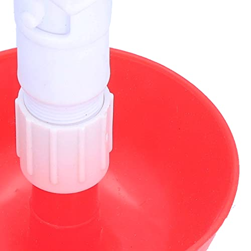 Yosoo Chick Water Drinker 10Pcs Poultry Drinking Cups 360-Degree Watering System with Adjustable for Chicks Square Tube