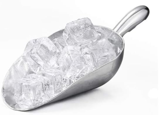 HORNO Pack of 2 Silver Cast Aluminum Shovel Scoops，Ideal for Ice Cube, Coffee Bean, Food, Candy, Flour, Dry Goods,Spice（12oz）