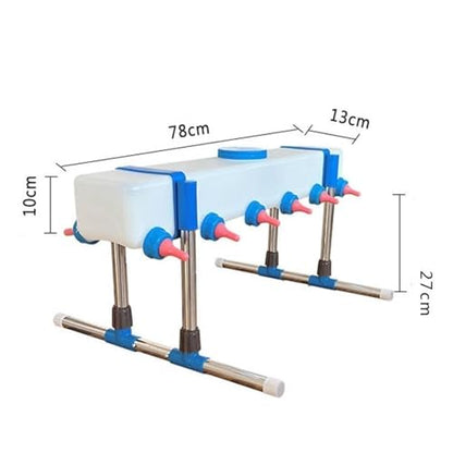 Lamb Drink Feeder Calf Feeding for Nursing,Little Cow Calf Milk Drinking Farm Livestock Breeding Feeder for Farm Lamb, 12 Head with Holder