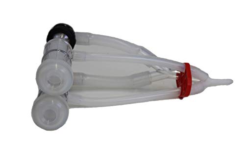 Melasty, Dwarf Goat Milking Cluster Group for Milking Machine with Silicone Liners, Plastic Shells, Air Hoses, Automatic Valves