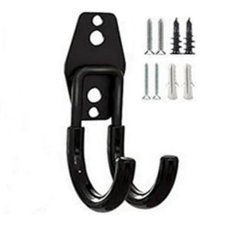 zoele Wall Mounting High Velocity Floor Fan Bracket, Wall Mount Industrial Grade Floor Fan Hook Hanger, Wall Fan Support Hook kit (Black-0) - color: Black-0
