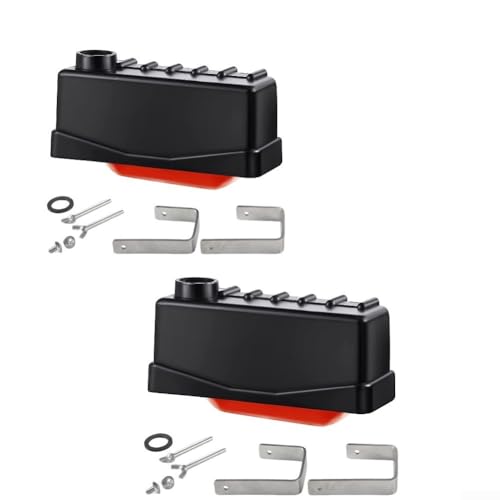 2X Automatic Water Tank Float Valve for Livestock Troughs Ponds Pools, 3/4 Inch NPT Plastic Iron Bracket, Auto Level Controller Gravity Feed System