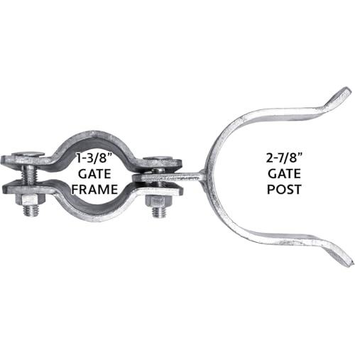 1-3/8" x 4" Galvanized Chain Link Fork Latch for Gates with Padlock Hole - Case of 25 - size: 1-3/8" x 4" - Case