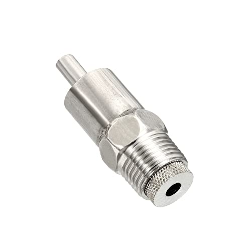 MECCANIXITY Pig Nipple Waterer Automatic Pig Feeder 1/2" PT Poultry Water Nipple Pig Drinker Steel Hat for Sows Drinking, Silver