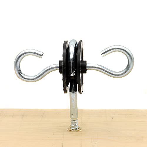 12 Pcs Farm Electric Fence Gate Handle Anchors, Wood Post Screw-in Electric Fence Insulator, Black