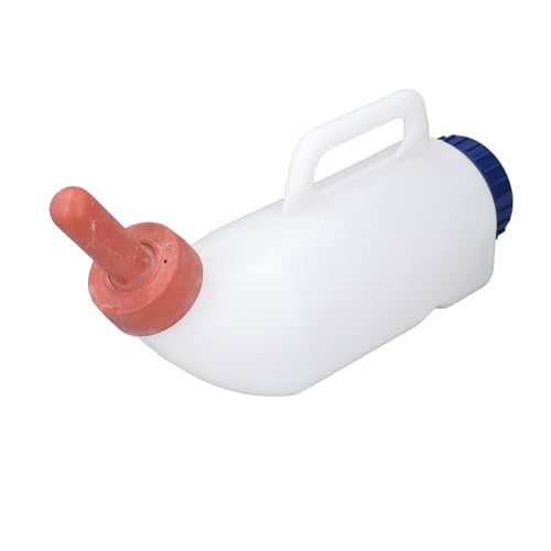 Calf Nursing Feeding Bottle, 2L Large Capacity Spill Proof Milk Feeder with Soft Silicone Nipple for Cattle Sheep