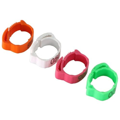 25pcs 100pcs Chicken and Duck Pigeon Leg Small Foot Ring Clasp Poultry Chick Goose Animal Identification Tool for Easy Flock Management(Pigeon Green 100pcs) - color: Pigeon Green 100pcs