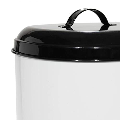 Amici Pet Buster All Natural Canister, Metal Storage Container with Handle Lid & Silicone Gasket Seal, Minimal Countertop Food Bin for Pantry, Pet Treats & Kitchen Dry Goods - 272 Oz (10.5"L x 14"H)