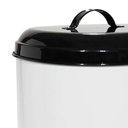 Amici Pet Buster All Natural Canister, Metal Storage Container with Handle Lid & Silicone Gasket Seal, Minimal Countertop Food Bin for Pantry, Pet Treats & Kitchen Dry Goods - 272 Oz (10.5"L x 14"H)