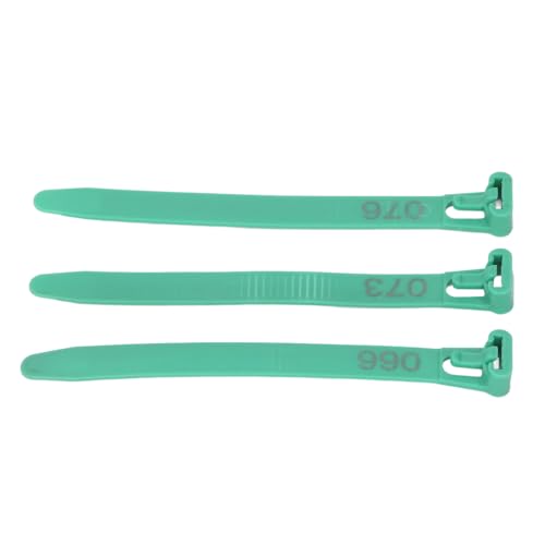 Keenso Chicken Leg Bands 1-100 Numbered Labels for Easy Breed Classification and Noise Reduction Pack of 100 (Green) - color: Green