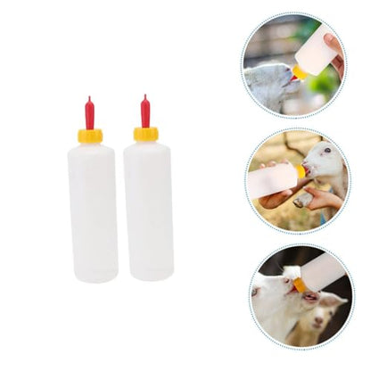 Abaodam 2sets Livestock Feeding Bottles for Cows Sheep Goats Nursing Bottles Calf Goat Milk Dairy Farming Tools Versatile Feeding Tool