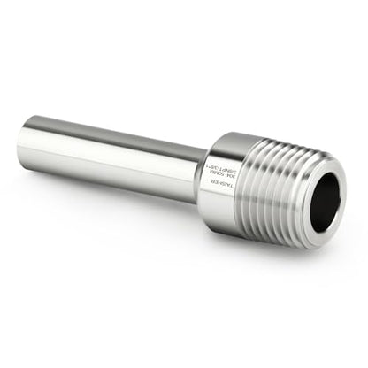 TAISHER 5PCS 304 Stainless Steel Pipe Fittings, 3/8" NPT Male Threaded, 2" Length Weld Nipple Cast Pipe - size: 3/8" NPT x 3/8" OD(2" Length)