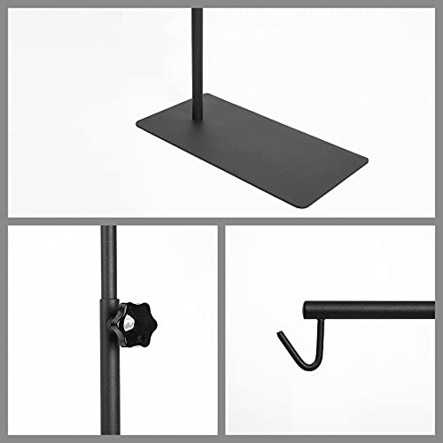 BETAZOOER Reptile Lamp Stand Adjustable 15-31 Inch Floor Light Holder Lamp Hanging Bracket Metal Support for Reptile Glass Terrarium Heating Light - size: Small (Pack of 1)