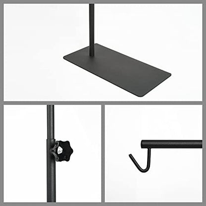 BETAZOOER Reptile Lamp Stand Adjustable 15-31 Inch Floor Light Holder Lamp Hanging Bracket Metal Support for Reptile Glass Terrarium Heating Light - size: Small (Pack of 1)