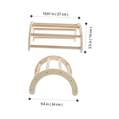 UKCOCO Natural Wooden Chicken Perch for Chick Brooder Rod Training Rack and Roosting Bar for Chicken Coop Chick for Young Birds and Poultry