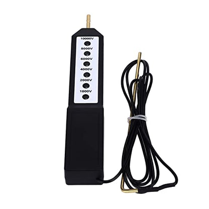 18x3x2.2cm/7.09x1.18x0.87in Electric Fence Tester, 1000 to 10000V Water Proof Voltage Meter 10KV Portable Tool with 6Pcs Light for Farm