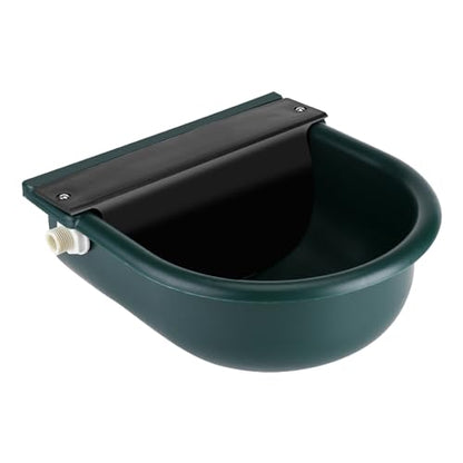 Animal Water Drinking Trough, Automatic Cow Drinking Water Bowl Feeder Trough Dispenser Waterer Livestock Water with Ball Valves for Pet Dog Horse Cattle Goat Sheep