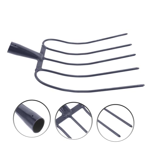 Yardwe Durable Agricultural Fork Multi Functional Manure Fork for Farm Lawn Heavy Duty Handheld Tool for Clearing Grass Maintenance Resistant Design