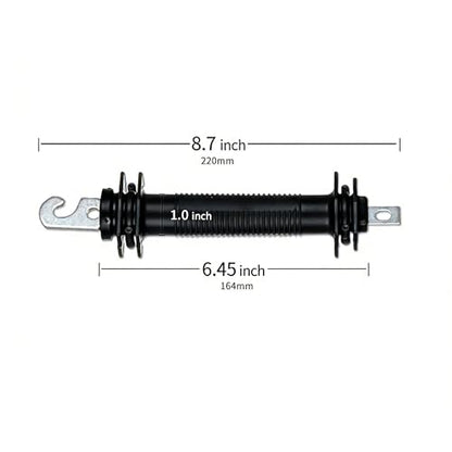 6 Pack Electric Fence Rubber Gate Handles - Heavy Duty Insulated Plastic Handles with Steel Hook, Electric Fence Rubber Gate - Black - color: Black 6-Pack