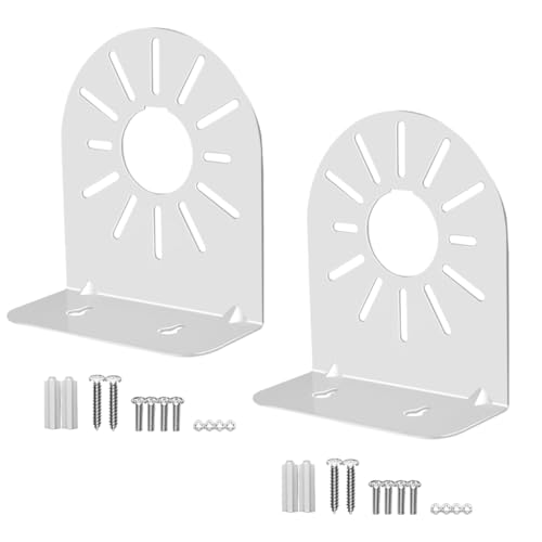 2-Pack Heavy-Duty L-Shaped Dome Camera Mount Bracket | Universal Metal Wall Mount for Hikvision, IP & CCTV Security Cameras | 18LBS Capacity, Indoor/Outdoor Use