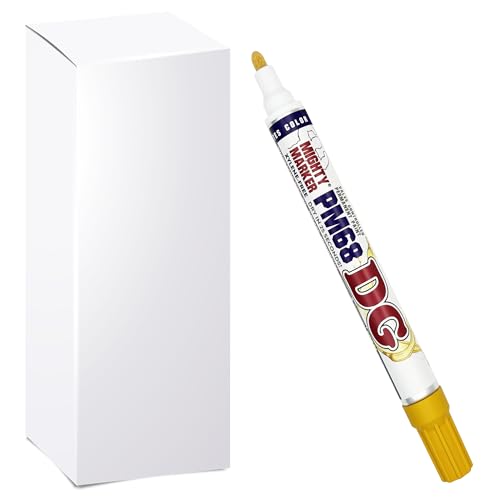 PM-68 DG Paint Markers, Heavy Duty Industrial Paint Markers, Ketone-Based, Xylene Free, Quick Dry, Degrease Resistant, Made in USA – Bulk Packs for Business Use, Yellow 12 Box - color: Yellow