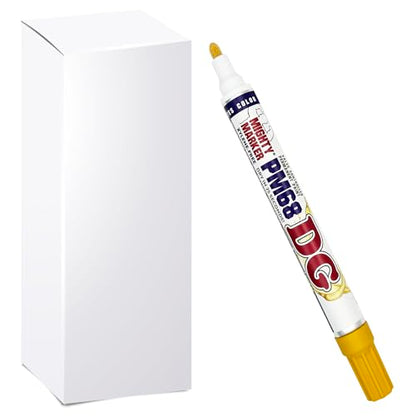 PM-68 DG Paint Markers, Heavy Duty Industrial Paint Markers, Ketone-Based, Xylene Free, Quick Dry, Degrease Resistant, Made in USA – Bulk Packs for Business Use, Yellow 12 Box - color: Yellow