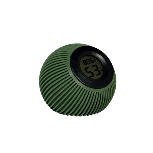 Araizan Labs Digital Hygrometer and Indoor Thermometer for Humidity Monitor - 3D Printed Plant Humidity Sensor & Room Humidity Meter - Greenhouse Thermometer and Humidity Gauge (Olive Green) - color: Olive Green