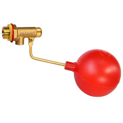 Pool Auto Fill Float Valve 3/8", Brass Water Level Valve for Pool & Pond | Automatic Water Control,Solid Brass Durability,Leak-Free Shut-Off,Leak-Free Shut-Off,125 PSI Rated