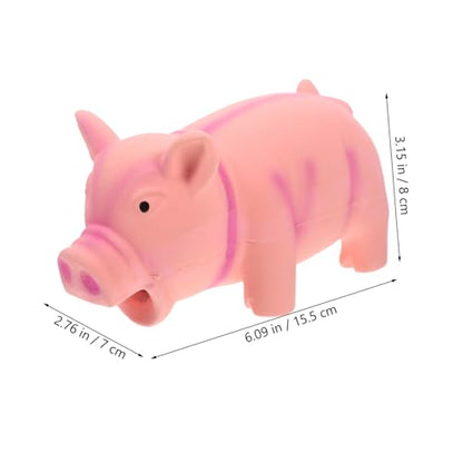 COLLBATH Pig Shape Latex Dog Chew for Aggressive Dogs Squeaky Puppy Teething for Healthy Chewing and Boredom Relief Suitable for Breeds