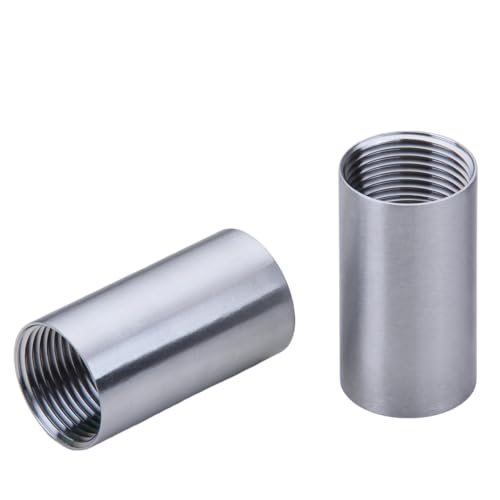 CONSTELLAR 304 Stainless Steel Pipe Nipple - 1/2" NPT Female x 1/2" NPT Female Threaded Fitting 2 Inch (50mm) Length 3mm Wall Thickness Heavy Duty Seamless Pipe Nipple for Water Gas Oil fluid (1 Pack) - size: 1/2" NPT Female x 1/2" NPT Female, style: 50mm