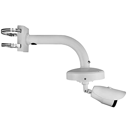 Dome Camera Universal Heavy-Duty Outdoor Security Camera Pole Mount Bracket Universal Security Camera CCTV Security Camera Mount Bracket (1 Pack)(30mm-200mm)