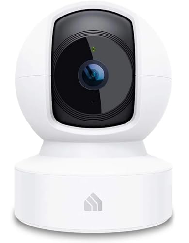 Kasa 1080p Indoor Pan/Tilt Wired Security Camera - Works as a Baby & Pet Monitor, Motion Detection & Tracking, 2-Way Audio, Night Vision, Subscription-Free Local Storage or Optional Cloud, EC70 - color: White, size: 1 Count (Pack of 1), style: New 1080P