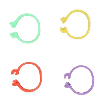 100pcs Chicken Ankle Bands, Multicolor Poultry Leg ID Clips Numbered Chick Identification for Farm Breeding Durable Plastic