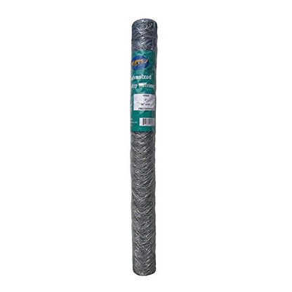 20GA Galvanized Hexagonal Poultry Netting Chicken Wire 36 inches x 50 feet x 2 inches Mesh - size: 36"x50'- 2" 20GA