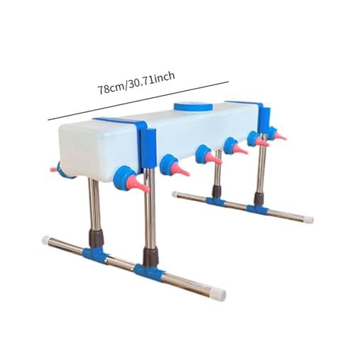 Lamb Drink Feeder Calf Feeding for Nursing,Little Cow Calf Milk Drinking Farm Livestock Breeding Feeder for Farm Lamb, 12 Head with Holder